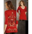 Panhandle Guitar Knit Red